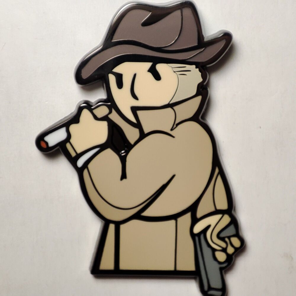 Fallout Stranger Enamel Pin Official Bethesda Collectible Lapel Badge Figure